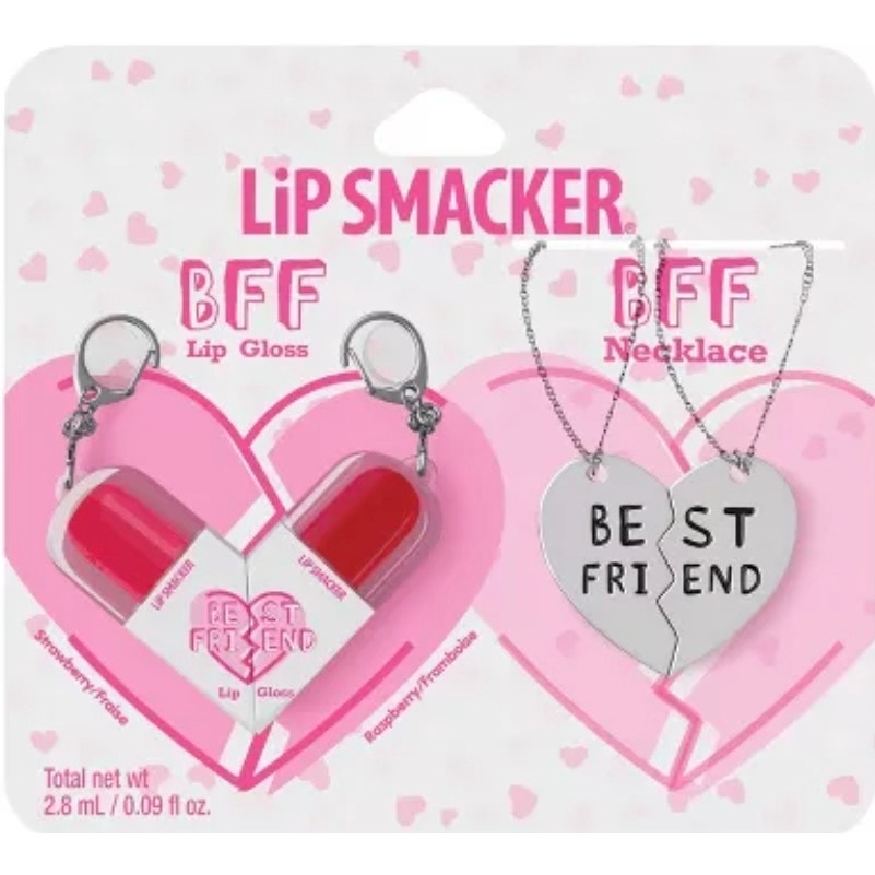 Lip Smacker Best Friend Lip Balm Set W 2 Necklaces  2 Lip Gloss Keychains S29